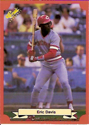 1988 Classic Red Baseball Cards        154     Eric Davis